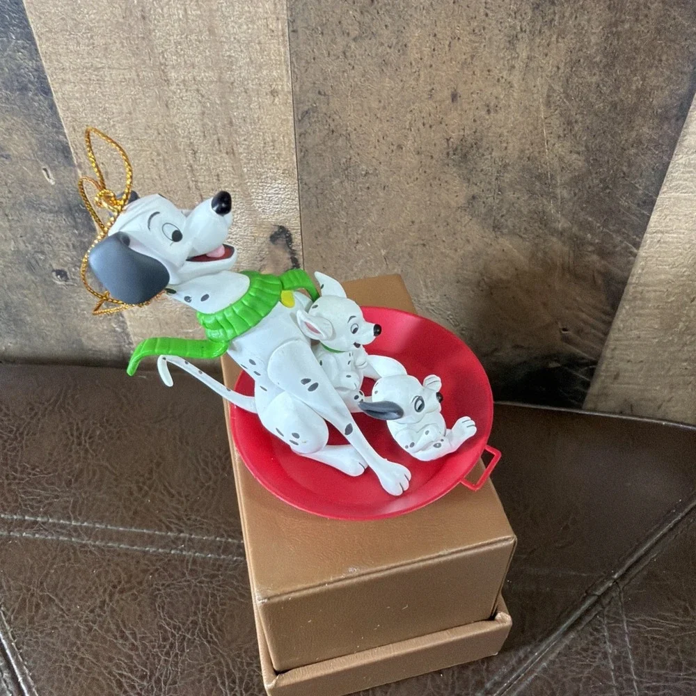 Vintage Grolier Disney Christmas Magic Ornament 101 Dalmatians 26231‎ 1990s Box